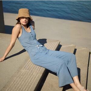 Vuori Falls Jumpsuit In Light Azure Heather Size M